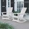 Flash Furniture White Modern Poly Resin Adirondack Rockers, PK 2 JJ-C14709-WH-2-GG - alternate 1
